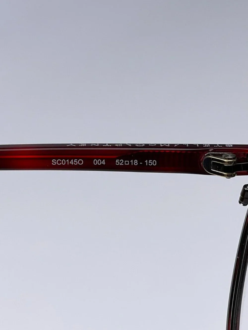 STELLA MCCARTNEY SC0145O 004 RUTHENIUM HAVANA BURGUNDY OVAL EYEGLASSES